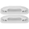 TOPINCN Corrimano per Gommone Gonfiabile, Durevole e Leggero, per Un Facile Spostamento della Barca per Zattere Fluviali in PVC Grigio Bianco 9,3x3,3x1,8 Pollici 2 Scene Applicabili