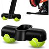 Bcuuozeeing Rocker Plate Feet con palline da tennis, per interni Cycling Snap Rocker Feet Adattatore per Zwift Ride Front Leg, per piastra bilanciere che riduce il rumore, accessori per ciclismo indoor (1 Rocker