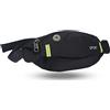 YUYTE Borsa, Sport Corsa Uomo Donna Sport all'aria Aperta Corsa Ciclismo Palestra - Leggero - Confezione in Nylon con Fibbia a Sgancio Rapido (BLACK)