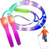 Générique Corda per saltare luminosa - LED regolabile e resistente per l'allenamento fisico | Effetto colorato illuminante per adulti | Esercizio per interni ed esterni, fitness dimagrante, lunghezza 99 pollici