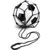 SHENJMAI Cintura da Calcio Allenatore di calci da Calcio, Rete for palloni, Borsa portapalloni Allenamento for Ragazzi Principianti, abilità Controllo(Black)