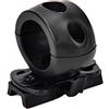 Masslla Supporto a morsetto per torcia a sgancio rapido, universale (veloce, Mich, IBH, ecc. con casco a binario), diametro 2,5 cm, nero