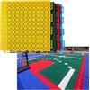 ELzEy Pavimentazione for campi da basket all'aperto, tappetini modulari ad incastro antiscivolo e resistenti all'usura, facili da installare(Blue)