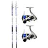 Kolpo combo pesca 2 canne Special Surfcasting 160 gr+2 mulinelli 6000 con filo per surfcasting scogliere moli