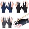 YinnFeen 6 Pezzi Guanti da Biliardo, Guanti da Biliardo con 3 Dita per Mano Sinistra, Guanti da Snooker Accessori da Biliardo per Donna Uomo Snooker Pool Allenamento Gioco