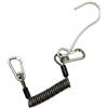 FytStycale Coral Hook in Acciaio 316 Alta Resistenza Gancio Subacqueo a Molla Corda Elastica Attrezzatura Subacquea per Sub, Nero, S