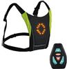 Genérico Gilet di segnalazione a LED | di rotazione, luce di guida USB Bike-Pack con indicatore di direzione per corsa notturna, ciclismo, grigio, Consulte la descripción, Vedere la descrizione