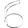Yhenlovtt SS - Espositore per mulinelli da pesca in acciaio, supporto staccabile per mulinelli da spinning per modelli 1000-12000, supporto leggero per attrezzatura (argento L)