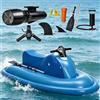 Lbxlhr Scooter subacqueo Gonfiabile Elettrico 3 in 1 con propulsori, Motore Elettrico da 500 W, 10 velocità, velocità da 3 a 9 km/h (da 1,86 a 5,6 mph) | per Piscina, Lago, Oceano e Mare(16A)