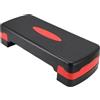 Domary Piattaforma con Gradini Regolabile Stepper di Allenamento Aerobico con Altezza Regolabile Materiale ABS per Esercizi Completi in Palestra a Casa (Rosso)