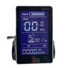 Sawhamale E-Bikes Display LCD per controller JN GD06 36V 48V Impermeabile Ciclismo Computer con Velocità Batteria Chilometraggio Codici di errore Nero 96x62mm