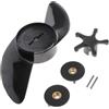 Generic Elica a 2 Pale per Motore fuoribordo Elettrico per Barca, Kayak, Canoa, Pesca, zattera, canotto Kit Elica Fuoribordo