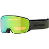 ALPINA Unisex Occhiali da sci, nero-oliva opaco, M