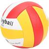 Rcniso Pallavolo Morbido Elastico Antiusura Taglia Ufficiale 5 per Allenamento Indoor, Outdoor, Beach Rosso