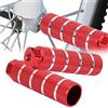 Rcniso Pedale per Bici Universale Durevole in Lega di Alluminio con Foro Grande per Ritiro e Consegna di Persone Blu (Pedale posteriore Bazooka rosso (modello foro)