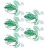 RiToEasysports Esca Artificiale Morbida Esca Artificiale Verde Trasparente con Gancio Singolo 5,1 X 4 Cm Plastica PVC 40 G Design Antiappeso per Utenti di Attrezzatura da Pesca d'acqua Dolce