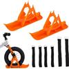 Zunishaone SnowCycling Sled - Slitta invernale da sci, attacco portatile per scooter e snowboard, tappetino antiscivolo resistente, accessorio invernale leggero per giochi all'aperto, 35 x 10 x 17,5 cm