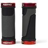 Yhenlovtt Manubrio adattato per manopole, diametro 90 mm, lunghezza 222 mm, interno in gomma Tpr per bicicletta con anello di bloccaggio in alluminio, modello per il massimo comfort (rosso)