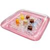 Generico Frigo Gonfiabile,Vassoio Quadrato Galleggiante Con Tappo Di Scarico,Cooler Gonfiabile Da Tavolo | Per Piscina Giardino Estate Birra Bevande Snack Picnic Spiaggia