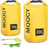 Générique Ancoraggio di sabbia 2 in 1, versatile e resistente, borsa impermeabile 20 l + ancora per kayak, navigatori, kayakisti e campeggiatori, PVC 500D ad alta visibilità, giallo/verde, clip 316 anti ruggine