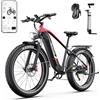 DUOTTS F26 Lite Bici Elettrica per Uomo Donna, MTB Elettrica 26 x 4,0 Pollici, Bike Elettrica 250W con Batteria 48V 18Ah Autonomia fino a 140 km, Doppio Freno Idraulico, 7 Marce e Doppia Sospensione