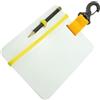 QUILSTM Lavagna subacquea con matita, strumento portatile per documentare gli incontri subacquei. La lavagna subacquea è facile da trasportare in tutte le, Bianco, Giallo, 18.3x14.7 cm