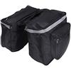 Hidyliu Borsa per Bicicletta Doppia Borsa per Portapacchi, Grandi Borse Laterali Impermeabili da 25 Litri, Borsa per Baule Posteriore con Cinturino, Borsa per Valigie Antistrappo per Portapacchi per Pendolari