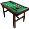 FCOUMY Mini tavolo da biliardo per adulti e bambini, gioco da tavolo da biliardo con 2 stecche, 2 gessetti, 16 palline, triangolo e spazzola 122 x 61 x 76 cm