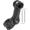 BULLSPANN Attacco Manubrio Nero 1pc per Bici in Lega di Alluminio | Foro Centro 120mm, Forcella 28.6mm, Manubrio 25.4mm, Stabile, Antivibrazione, Montaggio Rapido