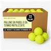 Dots.Recycling - Palline per padel e tennis - 72 pezzi - Padel Tennis Palline per principianti e allenamento, palline per asciugatrici, palline per cani - Qualità premium