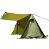 YobiLife Tenda a piramide invernale con ghetta antineve realizzata in tessuto 210T resistente agli strappi, con telaio in lega di alluminio e rivestimento impermeabile (verde)