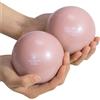 Navaris 2 Palle Pilates - 0,5 kg per Palla - Allenamento Equilibrio - Adatte per Esercizi di Yoga e Mobilitazione - Attrezzi Fitness in Palestra - Ginnastica da Casa - Color Pesca