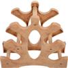 MERRYHAPY Rastrelliera per Manubri a 3 Livelli, Supporto Verticale per Pesi, Organizer per Attrezzature da Palestra Domestica, Salvaspazio per Allenamento Yoga e Fitness