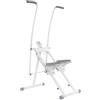 MELAQULY Stepper per esercizi di fitness a casa, macchina da arrampicata verticale per allenamento di tutto il corpo, 100 kg, attrezzo per esercizi cardio per gambe, tronco e glutei (bianco)