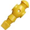 QUILSTM Figurine da calcio balilla progettate per adattarsi ad aste da 5/8 di pollice, compatibili con la maggior parte dei tavoli da calcio balilla per, giallo chiaro, 10.7x3.6 cm