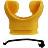 Milageto Boccaglio in Silicone senza Odore Boccaglio Regolatore Sub Doppia Guarnizione Attrezzatura Subacquea, Giallo