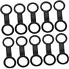 ADOCARN Clip in Silicone per Boccaglio Subacqueo 10 Pezzi per Adulti, Supporto Multifunzionale per Cinturino Maschera Sub, per Immersioni e Avventure Subacquee
