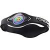 Power Balance, Polsiera Silicon Core Colors, Bianco (White/Black), M