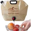 Générique Borsa per l'acqua portatile | 8 L Serbatoi di idratazione riutilizzabili | Stoccaggio 'acqua pieghevole e rinforzato per escursioni | Sopravvivenza, trekking, viaggi, spiaggia, pesca, camper e