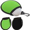 GXAHSOL 2 PCS Sacchetti per la Pulizia delle Palline da Golf, Tasca per Pallina da Golf Portatile Sacchetto con Moschettone, Tasca Impermeabile, per Uomo Donna, Nero, Verde