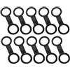 CLISPEED Clip Porta Maschera da Snorkeling 10 Pezzi in Silicone Nero Leggeri e Facili da Conservare per Attività Subacquee e Immersioni