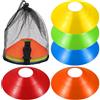 BRIGHTFUFU Coni da Calcio in PE 30 Pezzi per Allenamento Agilità con Borsa a Rete per Organizzazione Semplice e Pratica Sessione Sportiva