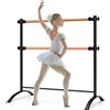 COSTWAY Sbarra Danza Classica Portatile per Bambini ed Adulti, Barra per Balletto Regolabile in Altezza per Stretching, Danza Classica e Allenamento, Ideale per Palestra e Casa (Nero)