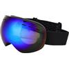 BAFOVY Maschere da Sci OTG, Telaio in TPU Sopra Occhiali Maschere da con Lente Polarizzata Antiappannamento a Doppio Strato, Vista a 180 Gradi Antivento per Uomo Donna Sci Snowboard Motoslitta (#1)