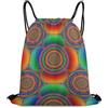 Generic Spiral Psychedelic Tie Dye Rainbow Borsa con Cordoncino Gym Sack Unisex Regolabile per All'Aperto Viaggi Donna Borsa Sportiva 36X42Cm