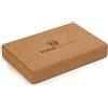 Yoga Studio Il comodo blocco da yoga piatto in sughero naturale (30,5 cm x 20,5 cm x 5 cm) supporto di supporto, ecologico