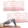 Generic Bande di resistenza Fitness - Set di fasce per il fitness in silicone da 32 x 8,5 cm Fascia da yoga per pilates | Fasce da allenamento squat per donne Ginnastica | Bande sportive Allenamento della