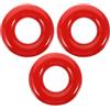 UKCOCO Set 3 Pezzi Anelli Ponderati per Mazze da Golf in Ferro Rosso, Accessorio per Allenamento Swing per Principianti e Professionisti, per Sessioni di Pratica Outdoor