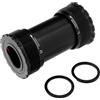 VIRELLO Movimento centrale filettato T47, cuscinetto in lega di alluminio ID 47 mm per guarnitura da 24 mm 29 mm, guscio da 68 mm, tenuta impermeabile, nero