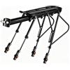 Generico Compatibile con portabici posteriore in alluminio a sgancio rapido con carico di 100 kg for l'uso di bagagli in mountain bike(Full 5 Quick Release)